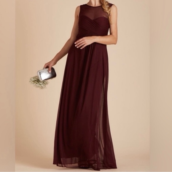 Birdy Grey Ryan Cabernet bridesmaid formal maxi gown Size Medium - Picture 1 of 11